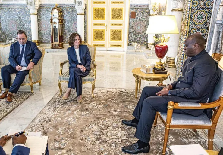 Modernisation du Transgabonais et Renforcement de la Coopération Santé et Infrastructures : Le Président Oligui Nguema rencontre l’Ambassadeur de l’UE et l’Ambassadeur d’Égypte
