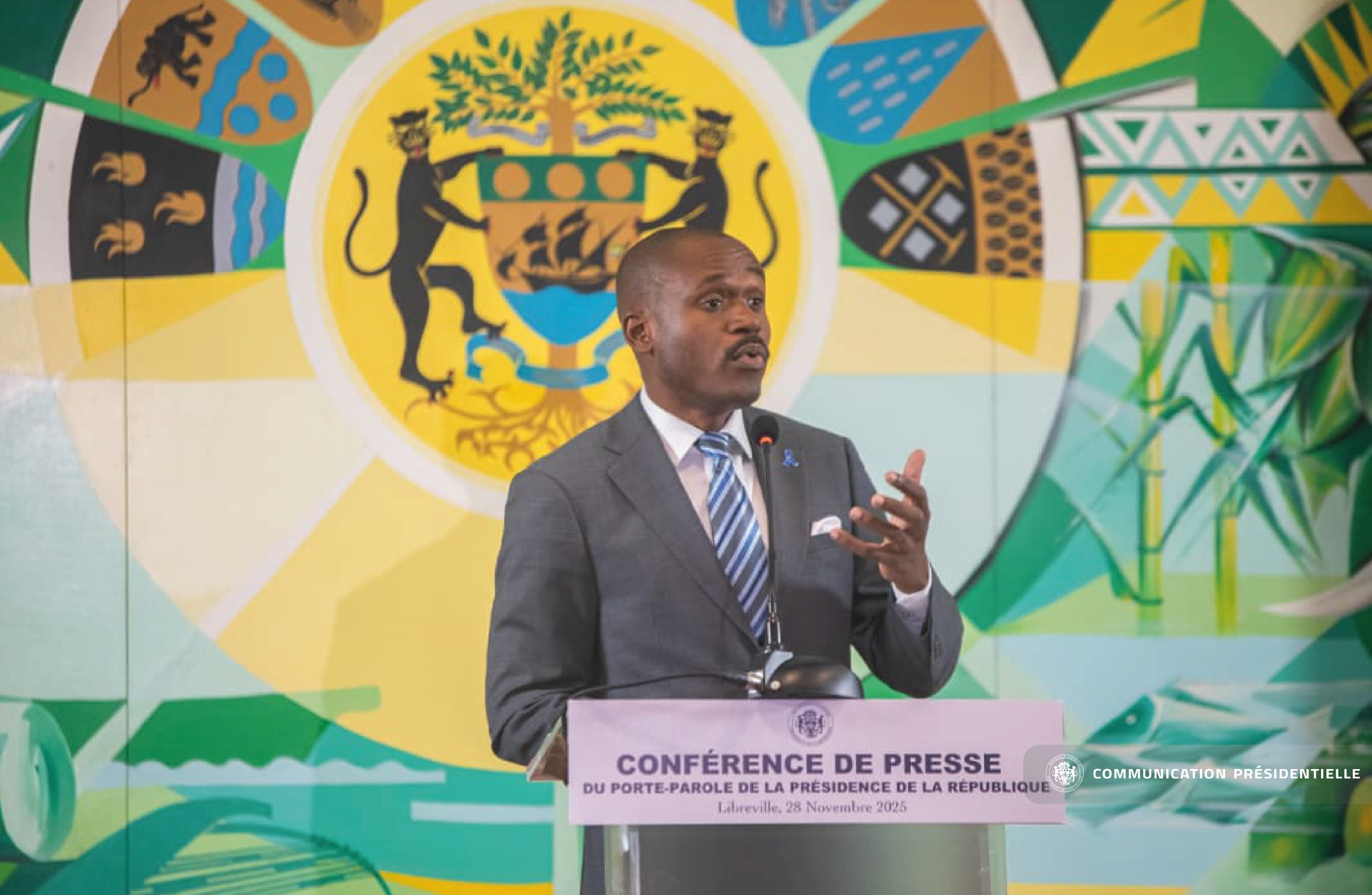 Conférence de presse : Théophane Nzame-Nze Biyoghe présente les initiatives diplomatiques et économiques du Président Oligui Nguema