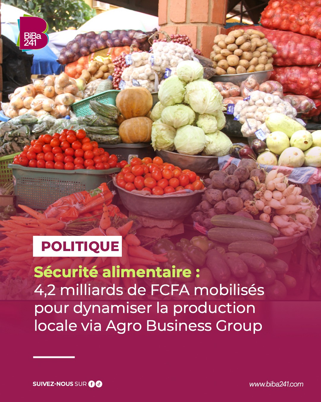 Sécurité alimentaire  : 4,2 milliards de FCFA mobilisés pour dynamiser la production locale via Agro Business Group