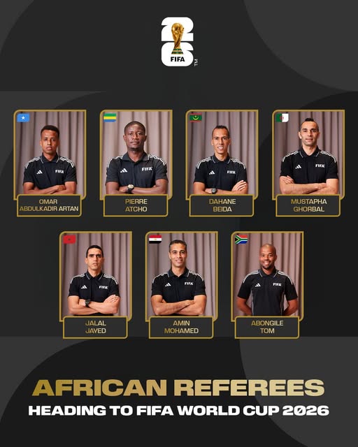 Mondial 2026 : La FIFA a dévoilé la liste des arbitres africains retenus pour le mondial.