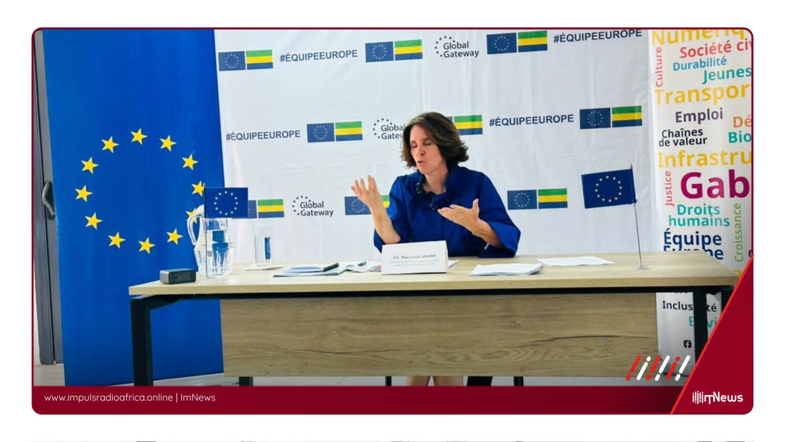  Anges Kevin NZIGOU présent la vision de la plateforme