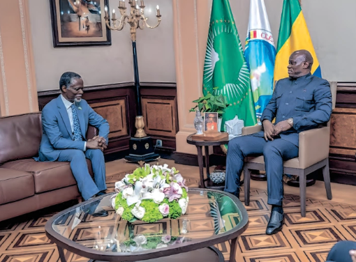  Anges Kevin NZIGOU présent la vision de la plateforme