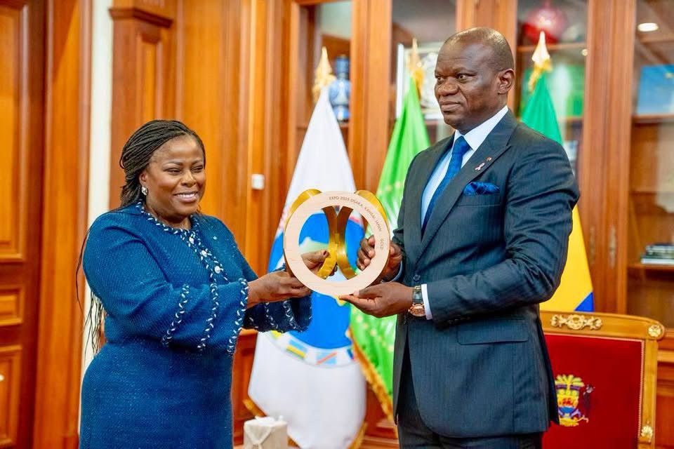  Anges Kevin NZIGOU présent la vision de la plateforme