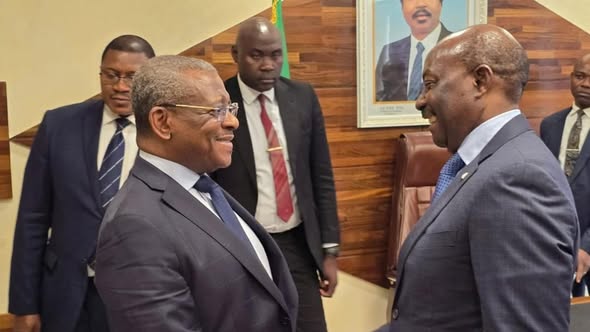  Anges Kevin NZIGOU présent la vision de la plateforme