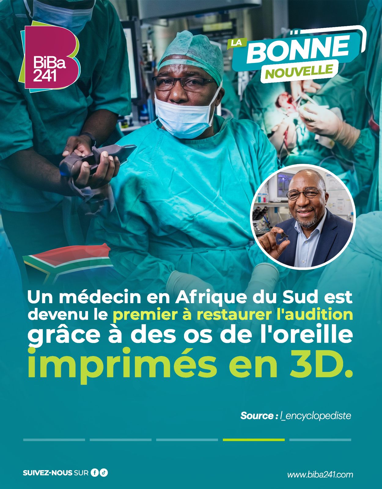 Afrique du Sud : une avancée médicale historique avec des os de l’oreille imprimés en 3D