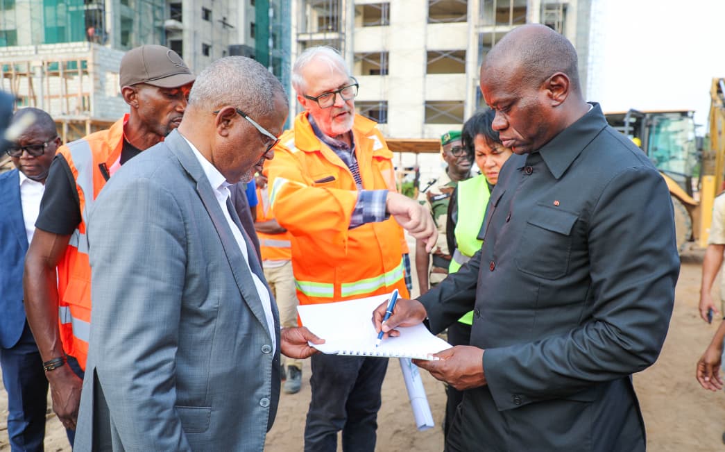 Front de mer : Oligui Nguema inspecte l'avancement des chantiers du littoral de Libreville