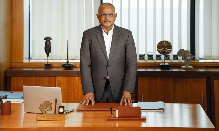  Anges Kevin NZIGOU présent la vision de la plateforme