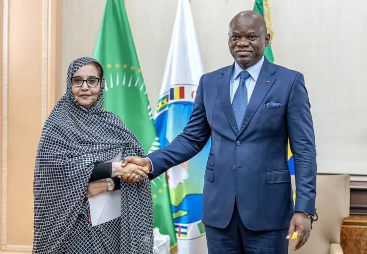  Anges Kevin NZIGOU présent la vision de la plateforme