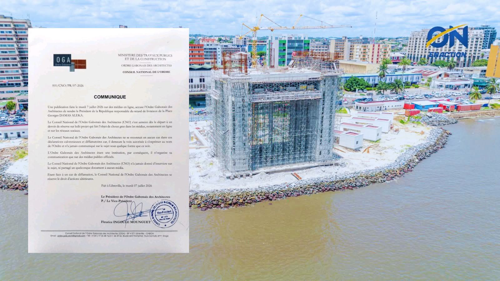 Place Georges Damas Aléka : l’Ordre des architectes dément toute accusation contre la Présidence