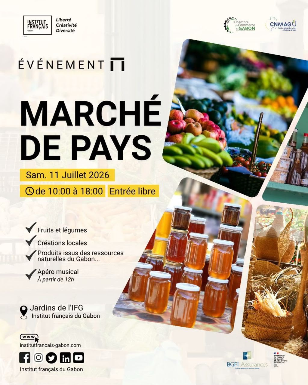 Premier Marché de Pays à l'Institut français du Gabon : une vitrine du savoir-faire local