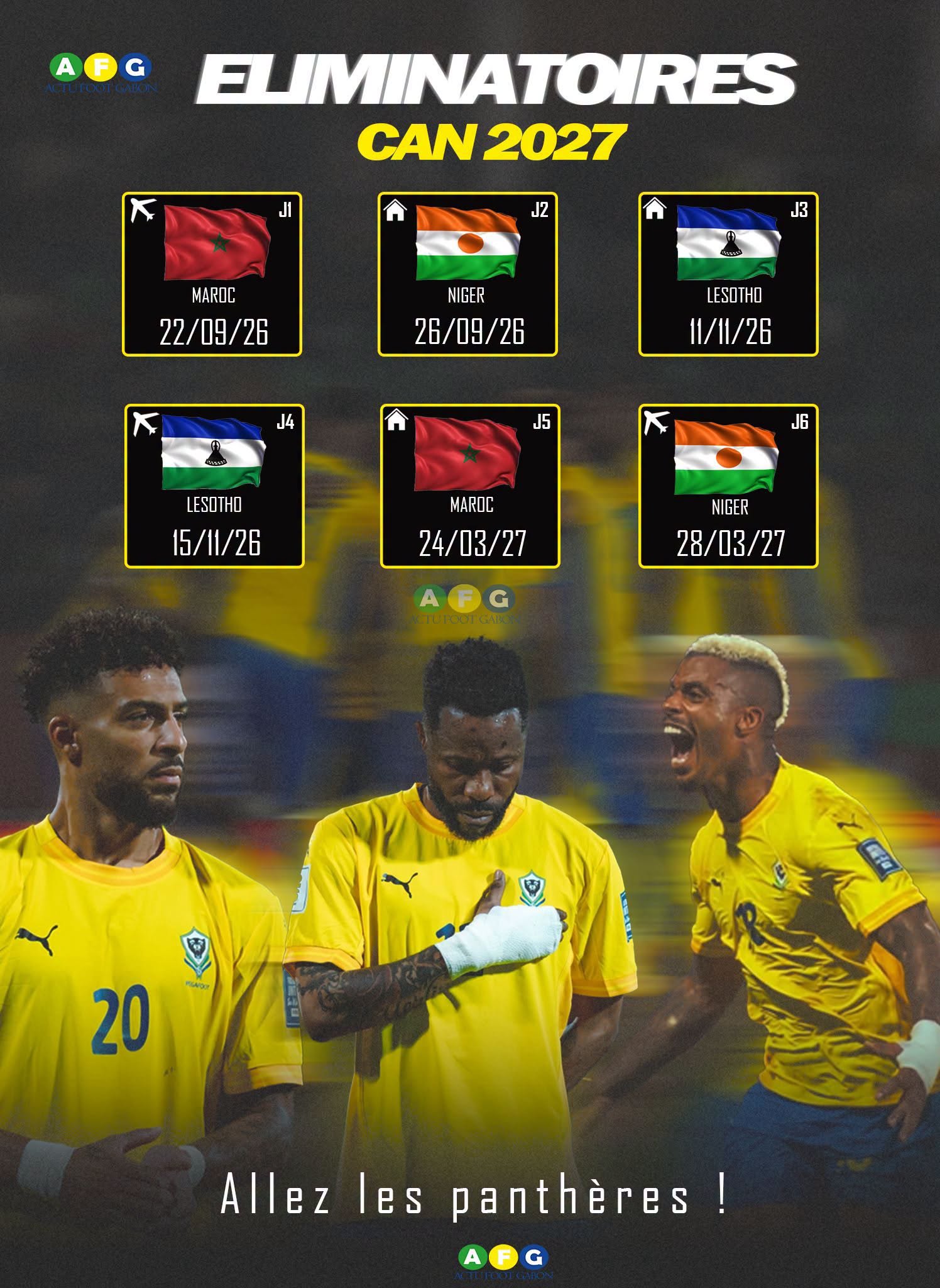 CAN 2027 : les Panthères connaissent leur feuille de route vers l'Afrique de l'Est