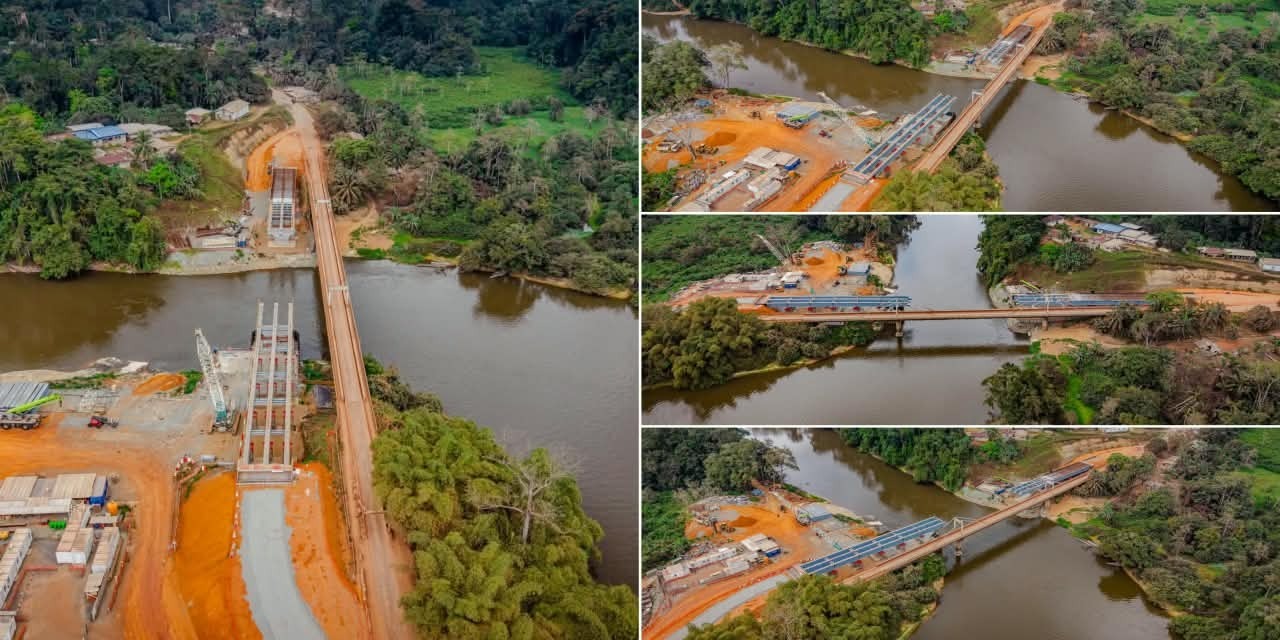 Progrès remarquable sur le nouveau pont d'Ebel-Abanga : vers le respect du délai de livraison de fin 2026 ?