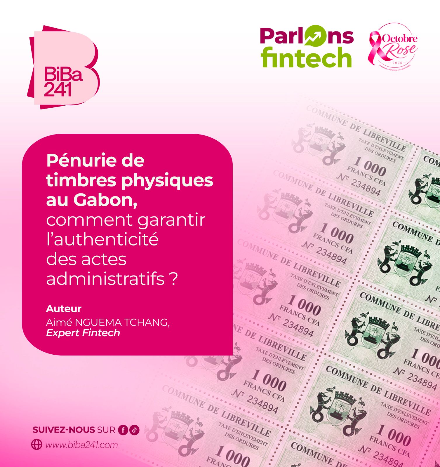 Pénurie de timbres physique au Gabon, comment garantir l’authenticité des actes administratifs ?