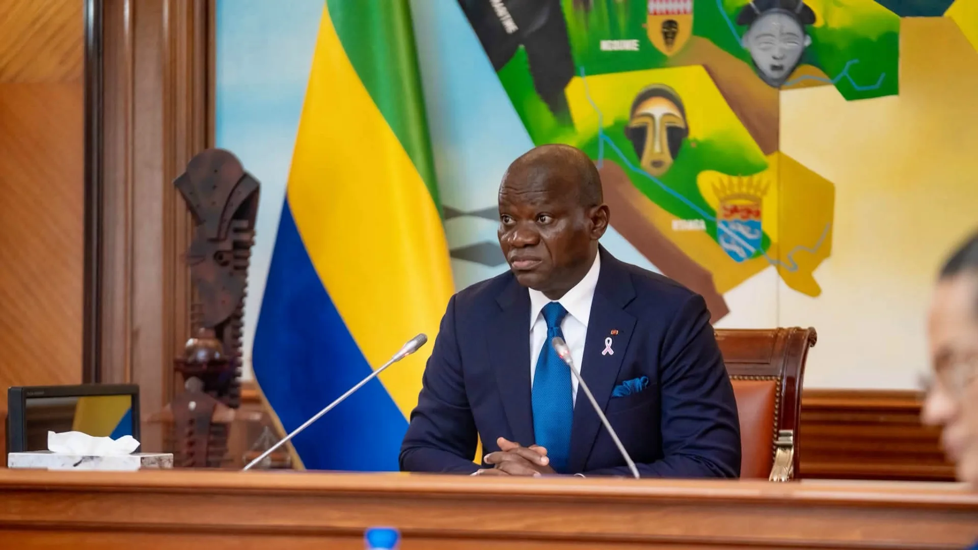  Anges Kevin NZIGOU présent la vision de la plateforme